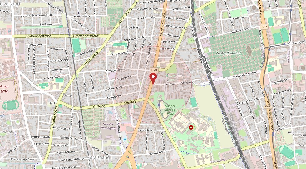 Lage 8053 Graz – Umgebungskarte