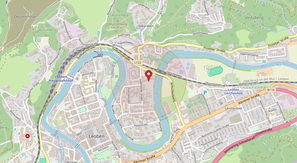 Lage 8700 Leoben – Umgebungskarte