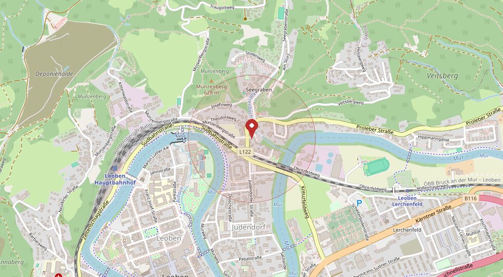 Lage 8700 Leoben – Umgebungskarte