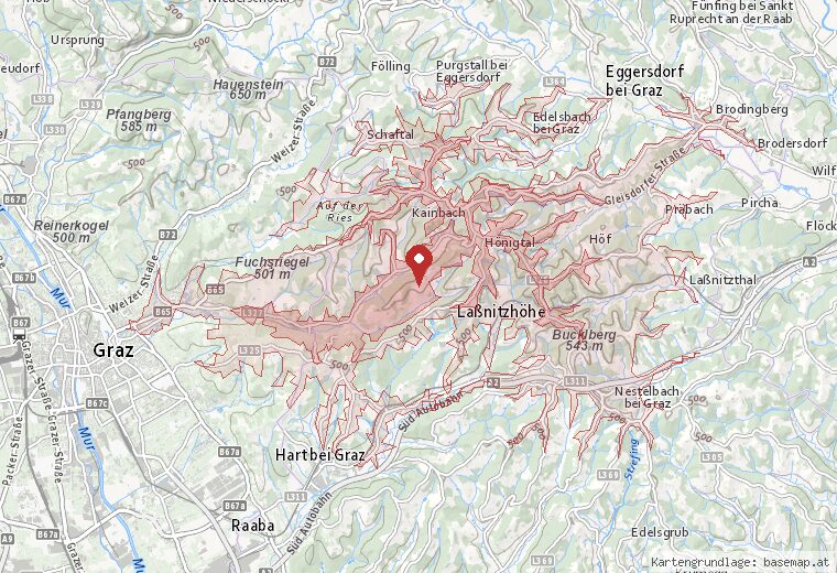 In rund 15 Minuten mit dem Auto erreichbar