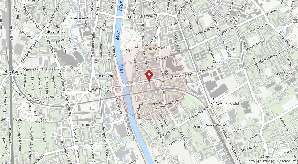 Lage 8010 Graz – Umgebungskarte
