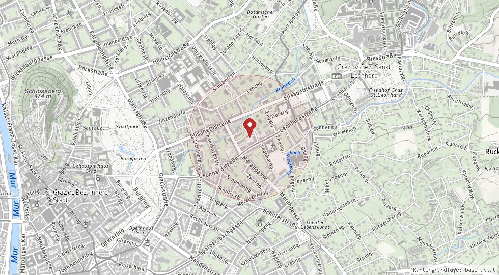 Lage Hauptplatz, 8010 Graz – Umgebungskarte
