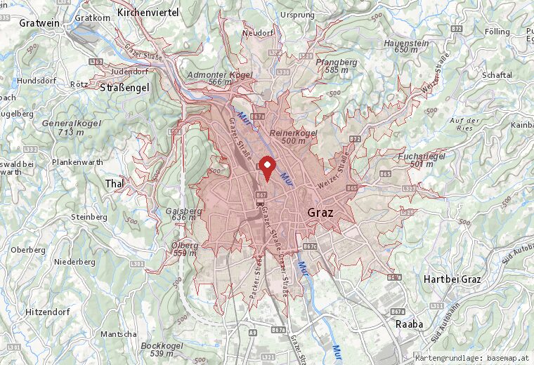 In rund 15 Minuten mit dem Auto erreichbar