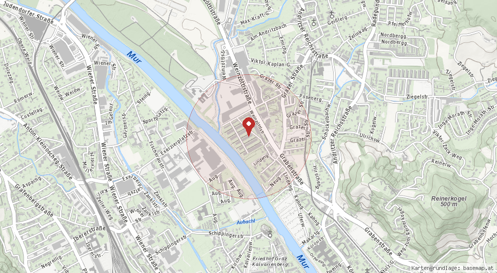 Lage 8045 Graz · Andritz – Umgebungskarte