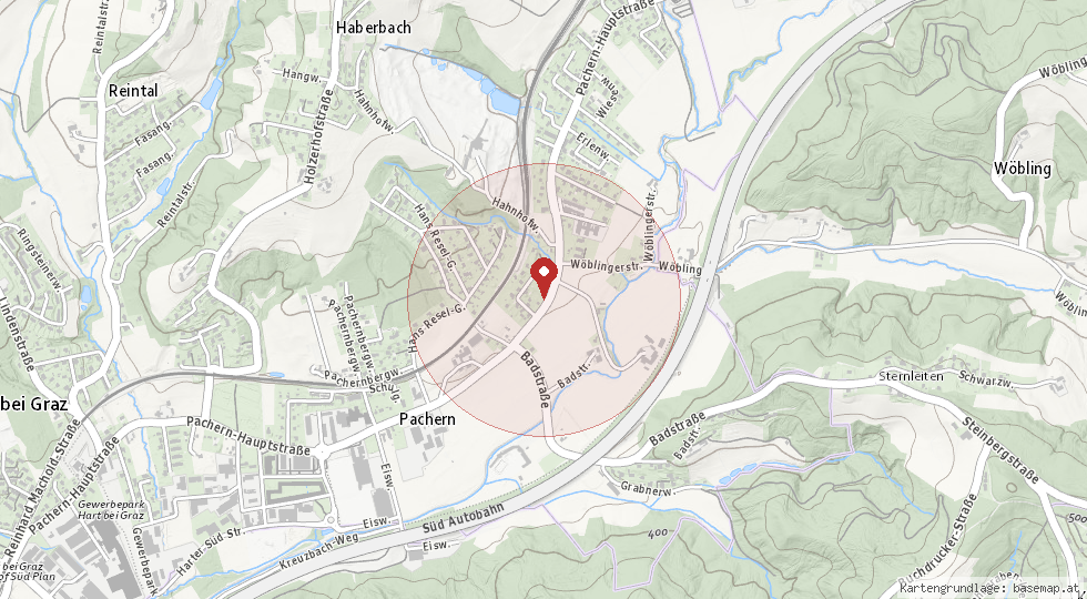 Lage 8075 Hart bei Graz – Umgebungskarte