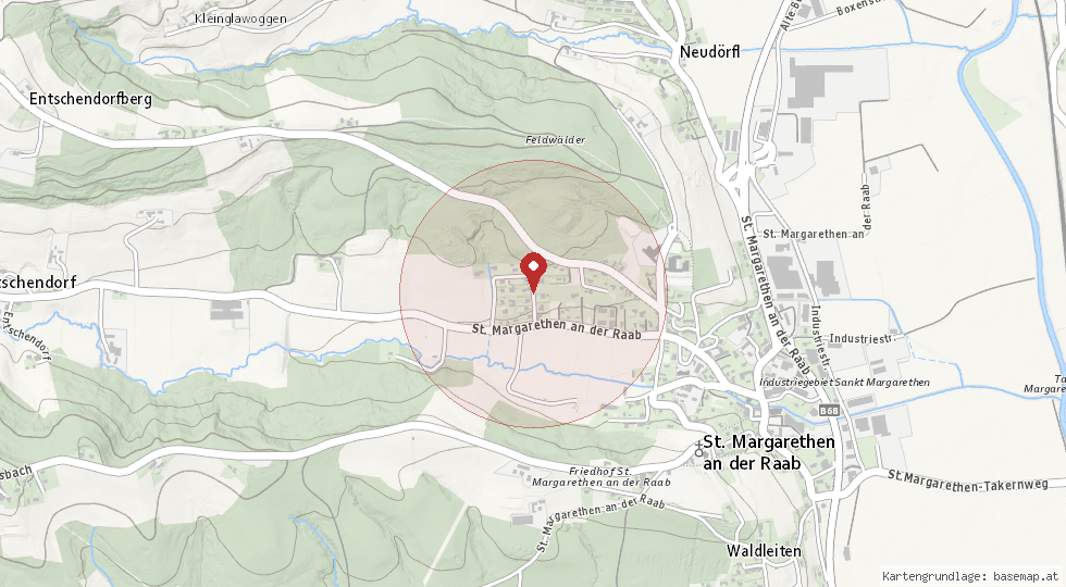 Lage 8321 St. Margarethen an der Raab – Umgebungskarte
