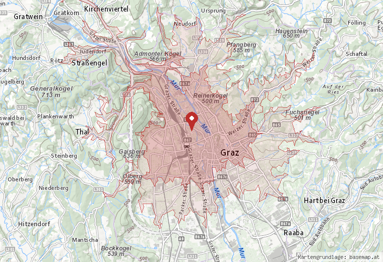 In rund 15 Minuten mit dem Auto erreichbar