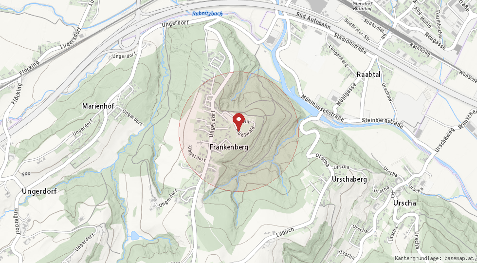 Lage 8200 Gleisdorf – Umgebungskarte
