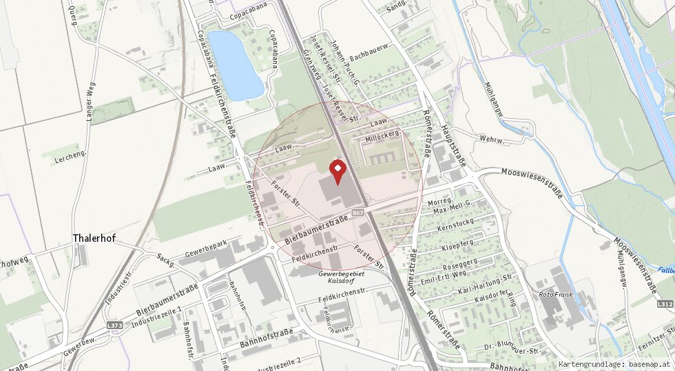 Lage 8401 Kalsdorf bei Graz – Umgebungskarte