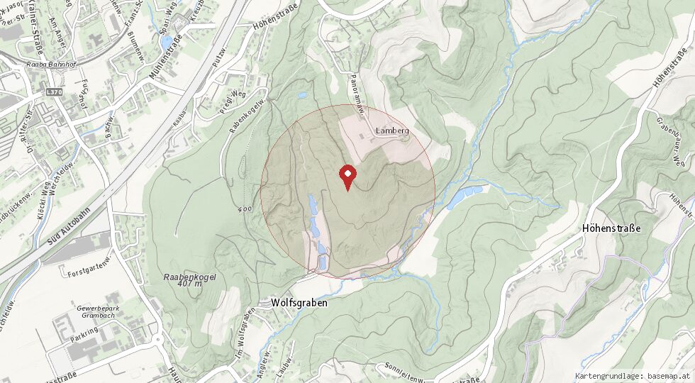Lage 8074 Raaba – Umgebungskarte