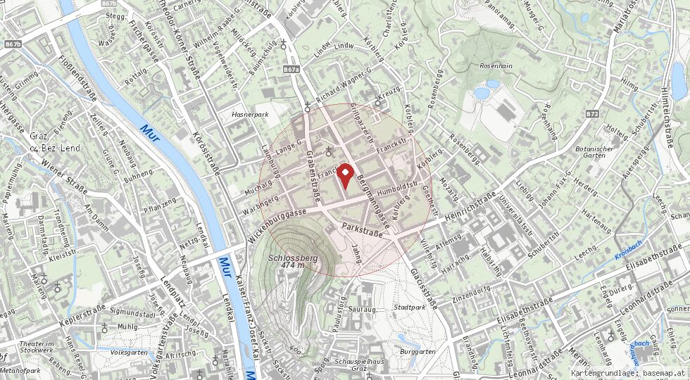 Lage 8010 Graz – Umgebungskarte