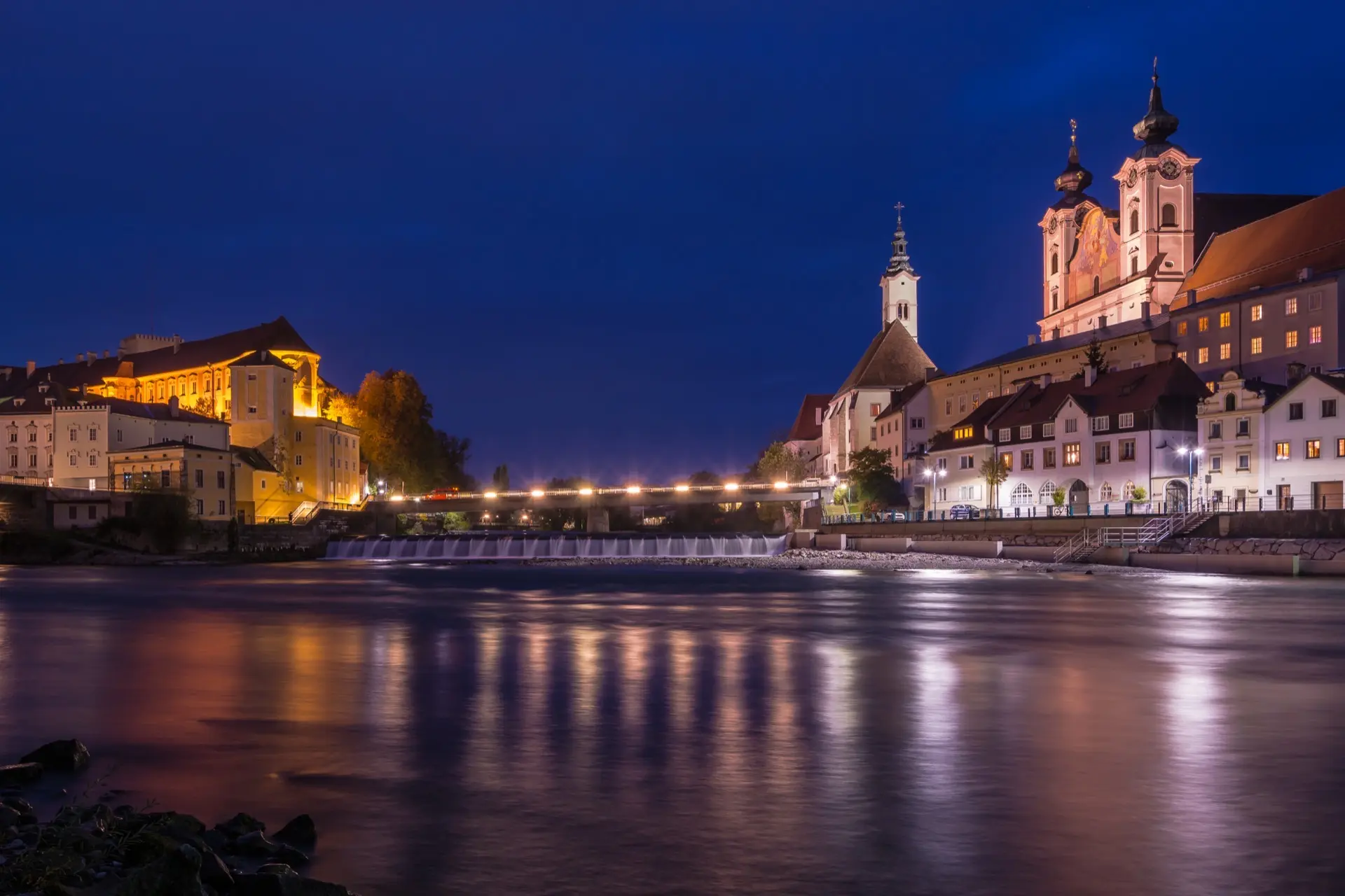 Altstadt von Steyr am Zusammenfluss von Enns und Steyr